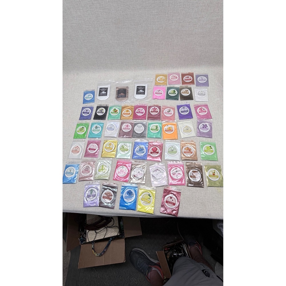 PolyColor Mica Powder Lot 48 Packets Resin Epoxy Pigment‎ Shimmer Craft Supplies